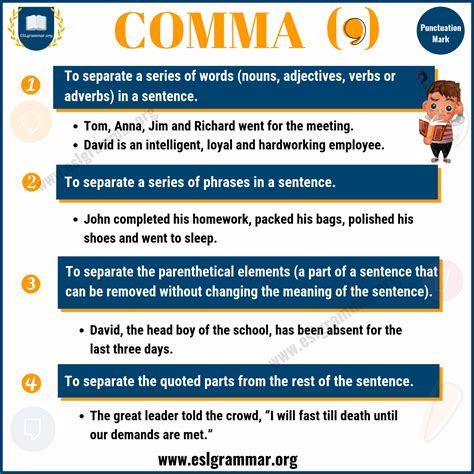    , |Commas 